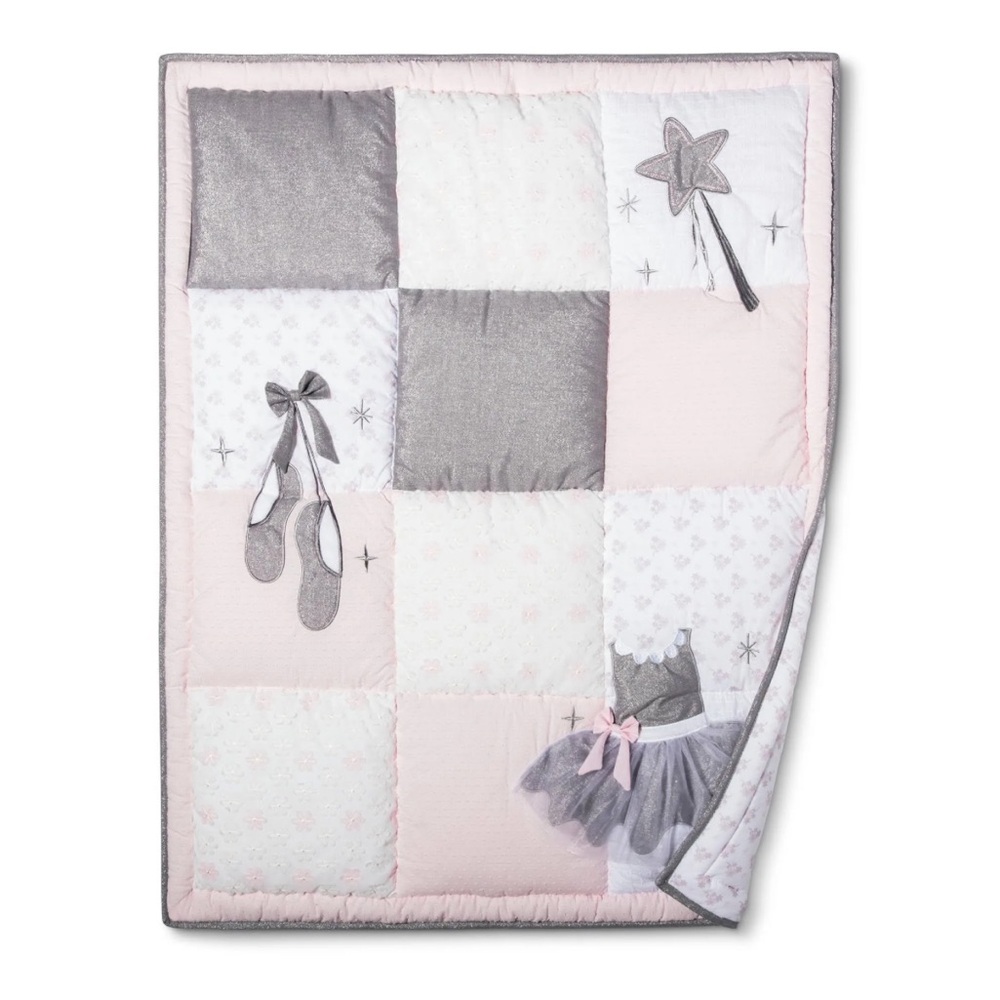 NoJo Ballerina Bows Nursery crib set. Bundle of tree.